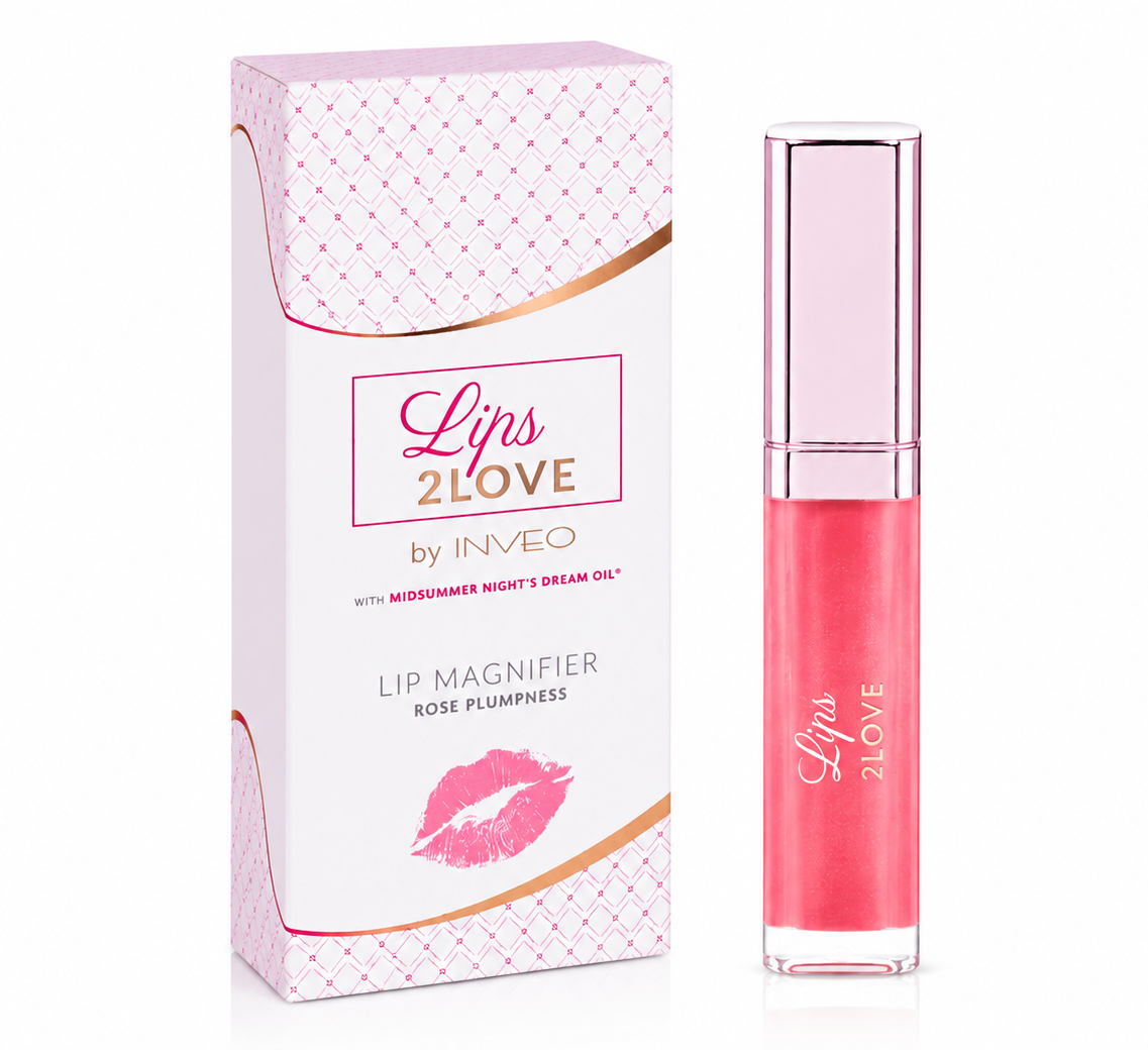 Błyszczyk powiększający usta, balsam z naturalnym składem Lips2love - ROSE